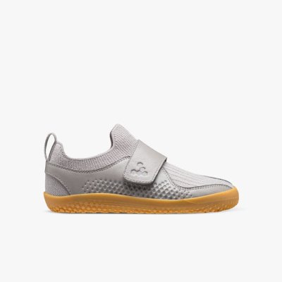 Vivobarefoot Primus Knit II - Dětské Školní Obuv Šedé (XOZ168254)